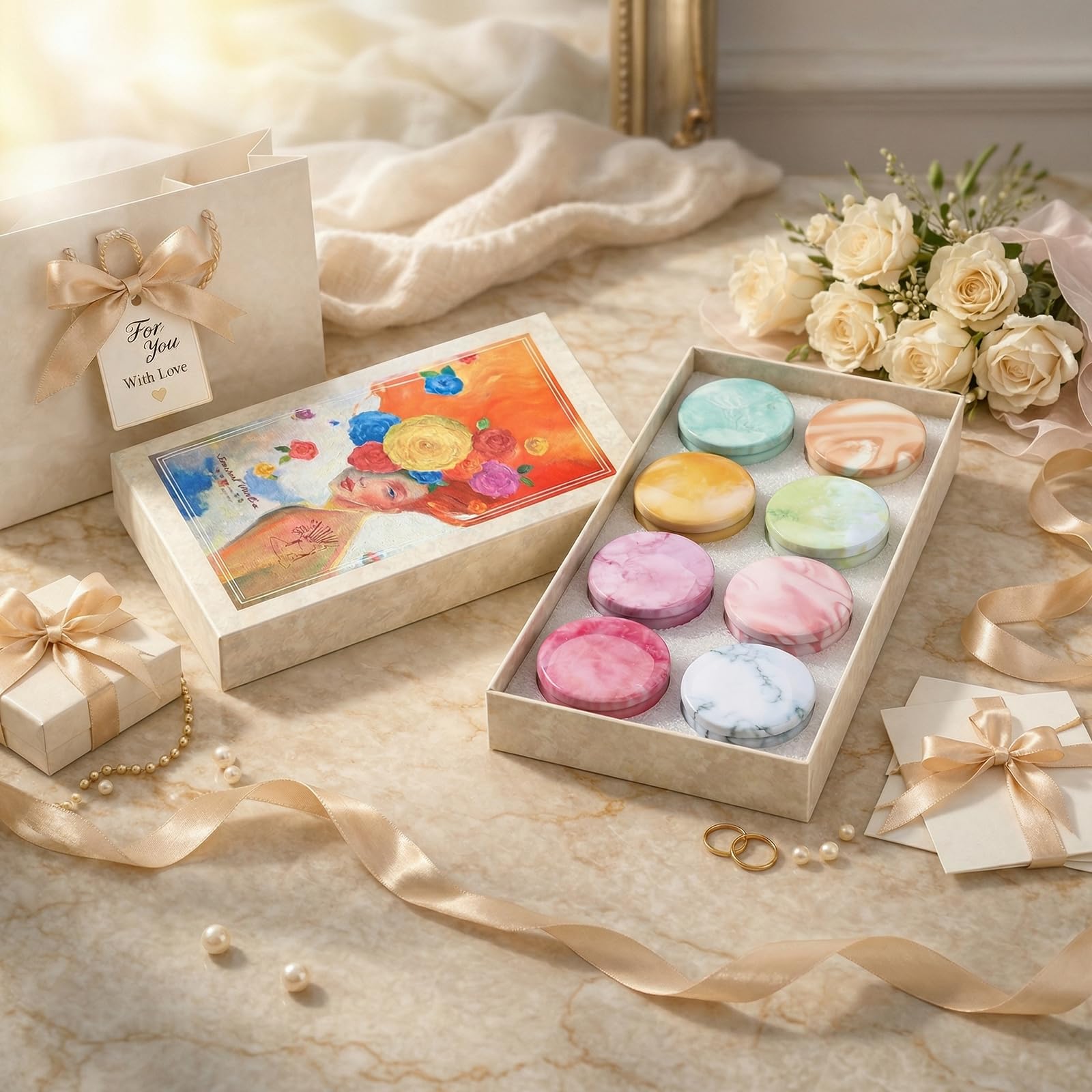 Amorxiao Velas Perfumadas Juego de 8 piezas, 2.5 oz Cera de Soja Natural, Decoración para Baño Yoga