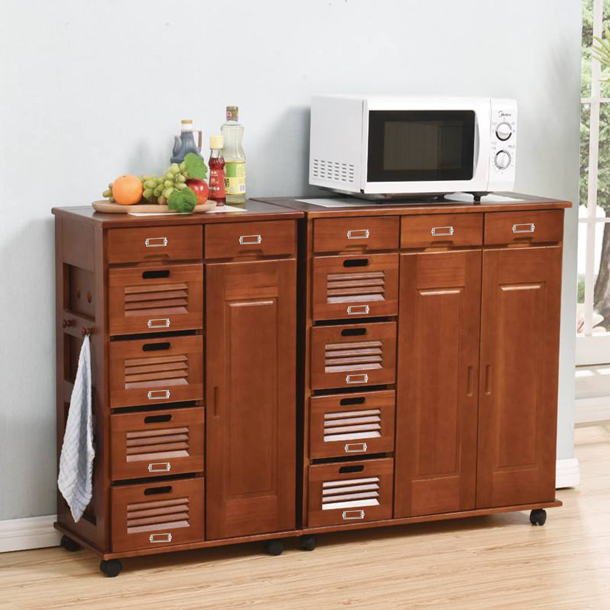 Image secondaire de Supports d'Étiquettes en Métal HAOBIN - 36 Pièces pour Tiroirs et Bibliothèques