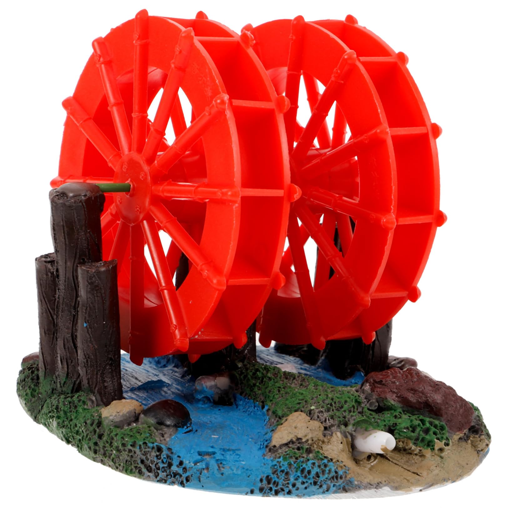 Toddmomy 3pièces Décoration De Paysage pour Aquarium Roue à Eau Artificielle avec Moulin Accessoire pour Réservoir De Poissons Et Crevettes Design Compact Et