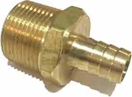 EDGE INDUSTRIAL 5/8 Hose ID to 1/4 ale NPT NPT Straight Brass