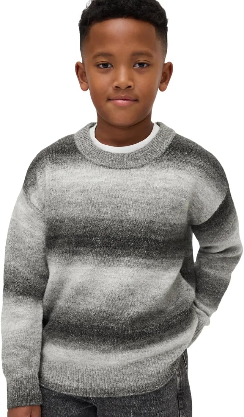 GAP Boys' Novelty Yarn Dye Crewneck Sweater