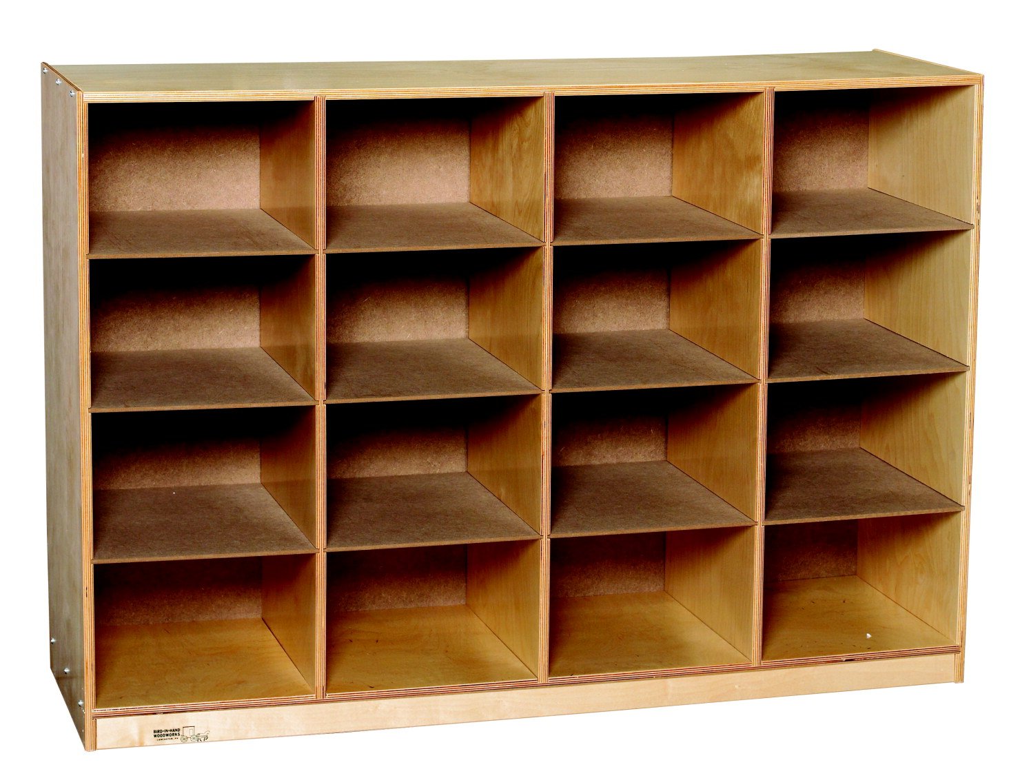 Bird in Hand 272059 Big Tray Mobile Storage, Birch Veneer, 36" x 50-5/8" x 16", Natural Wood Tone