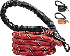 Candure Hundeleine für Große und Kleine Hunde - Trainingsleine, Bissfest, Schleppleine Rund mit Weich Gepolsterter, Tauleine 1.5M Dog Leash Hausleine