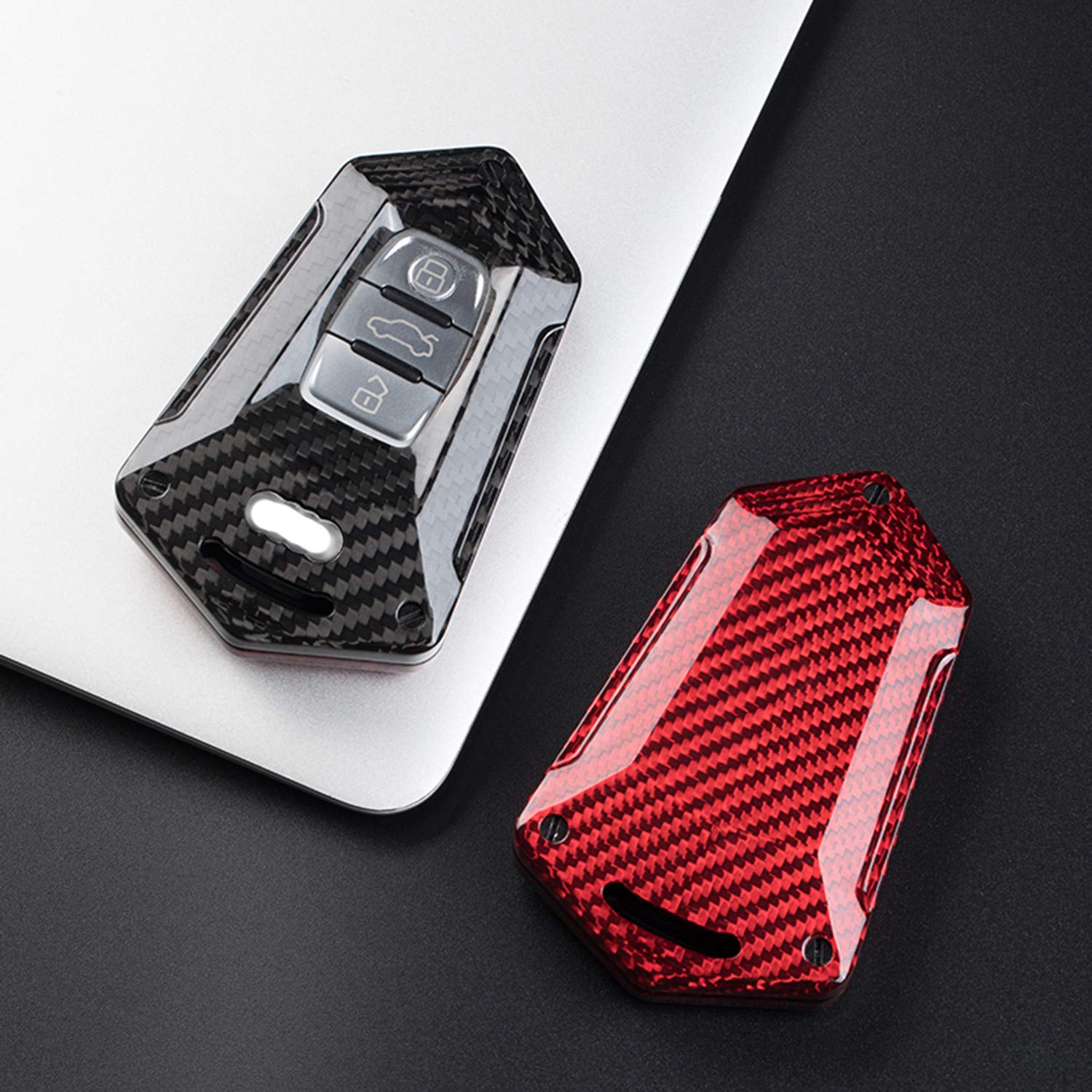 Key Fob Cover With Keychain Fits For Audi R8 Martinique 4 thumbnail image