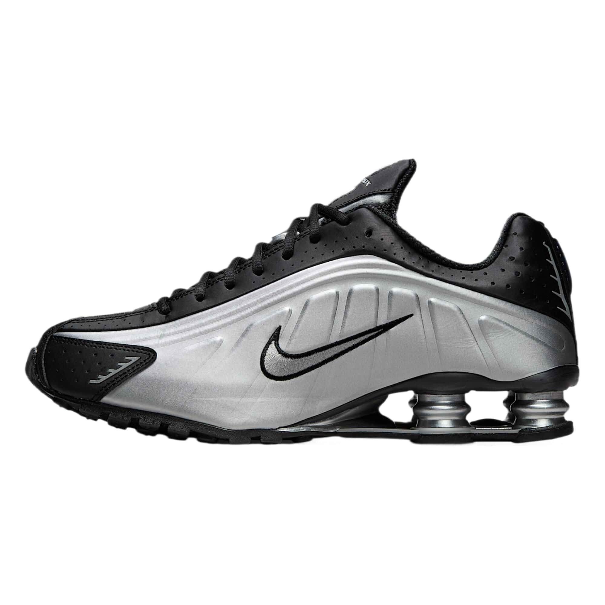 Nike Shox R4 Men's Shoes (Metallic Silver/Black/Metallic Silver/Metallic Silver) Size 11.5