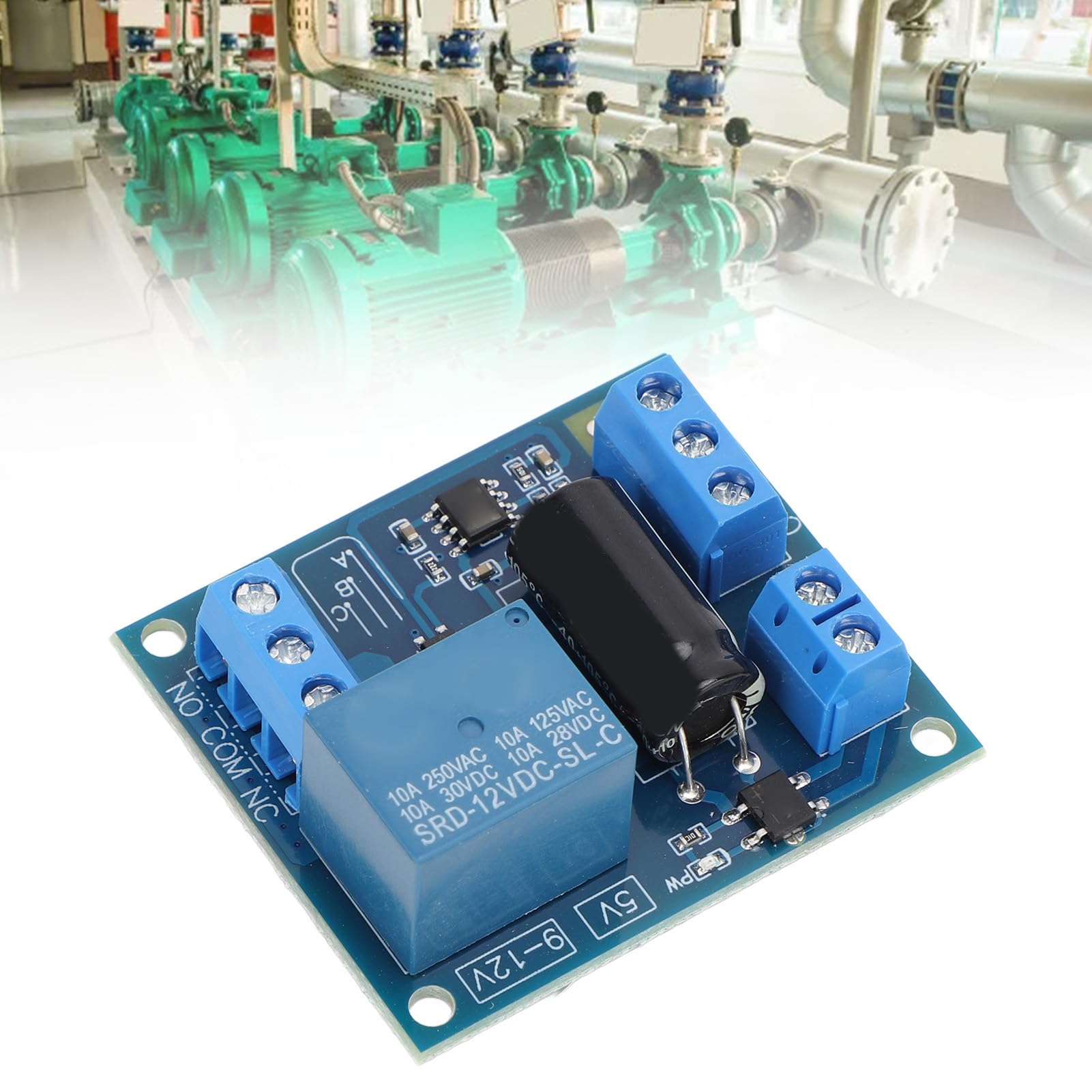Water Level Control Relay Switch Module, DC12V NE555 Auto Voltage Control Water Shortage Protector for Water Tower Aquarium - Image 2