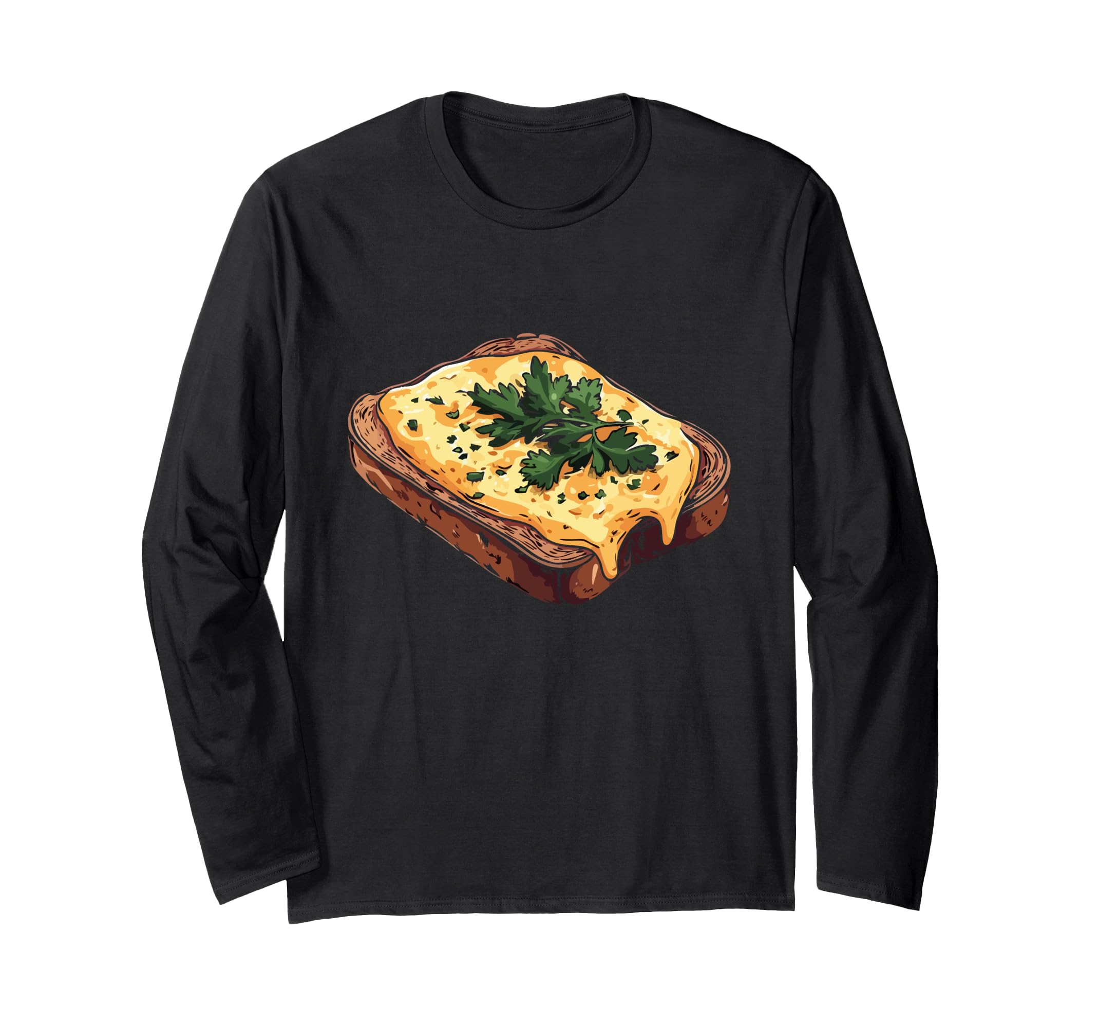 Welsh Rarebit Long Sleeve T-Shirt, Black
