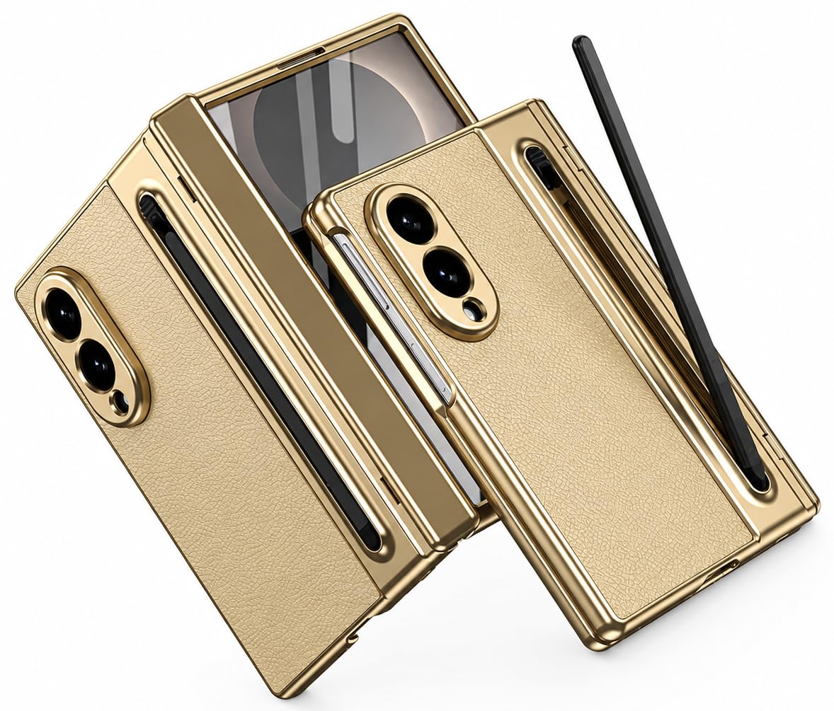 Hybird Shockproof Back Cover Case for Samsung Galaxy Z Fold 8 5G | Hing | S Pen Holder | Leather Hard Back Cover Case for Samsung Galaxy Z Fold8 5G (White, Samsung Galaxy Z Fold 8) — Amazon image 13