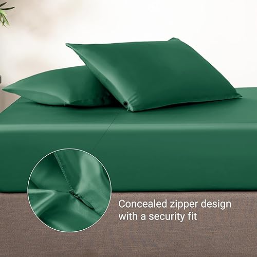 Miniatura 4 de THXSILK funda de almohada de seda de morera para cabello y piel, con cremallera oculta, seda de morera natural de 19 momme en ambos lados