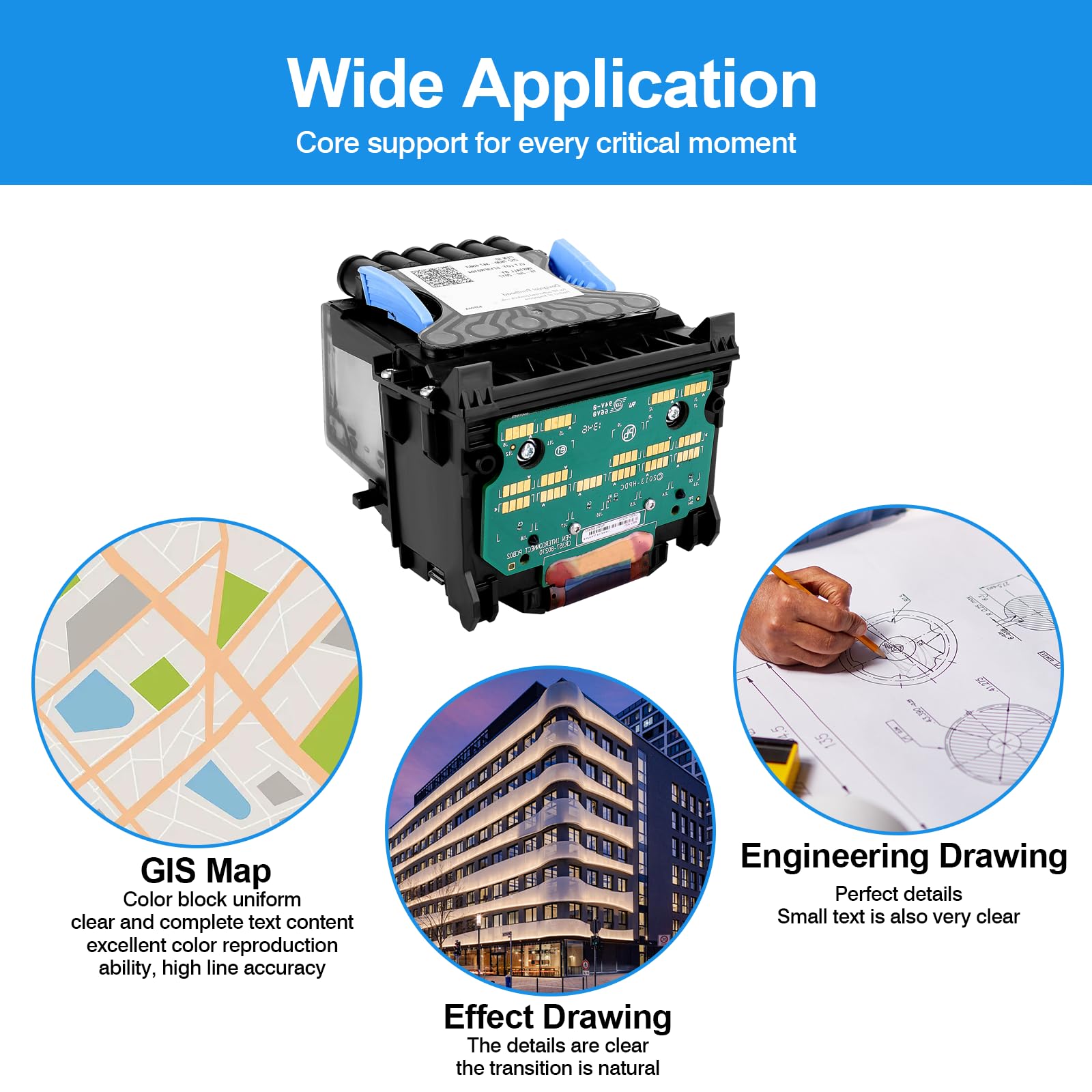 Amazon.com: B3P06A 727 Designjet Printhead with Upgrade Chip