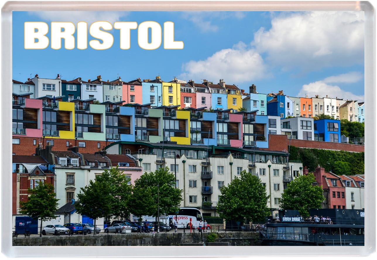 Baked Bean Store Multicolor Bristol - Jumbo Fridge Magnet 96 X 67Mm Bbsfhm1483