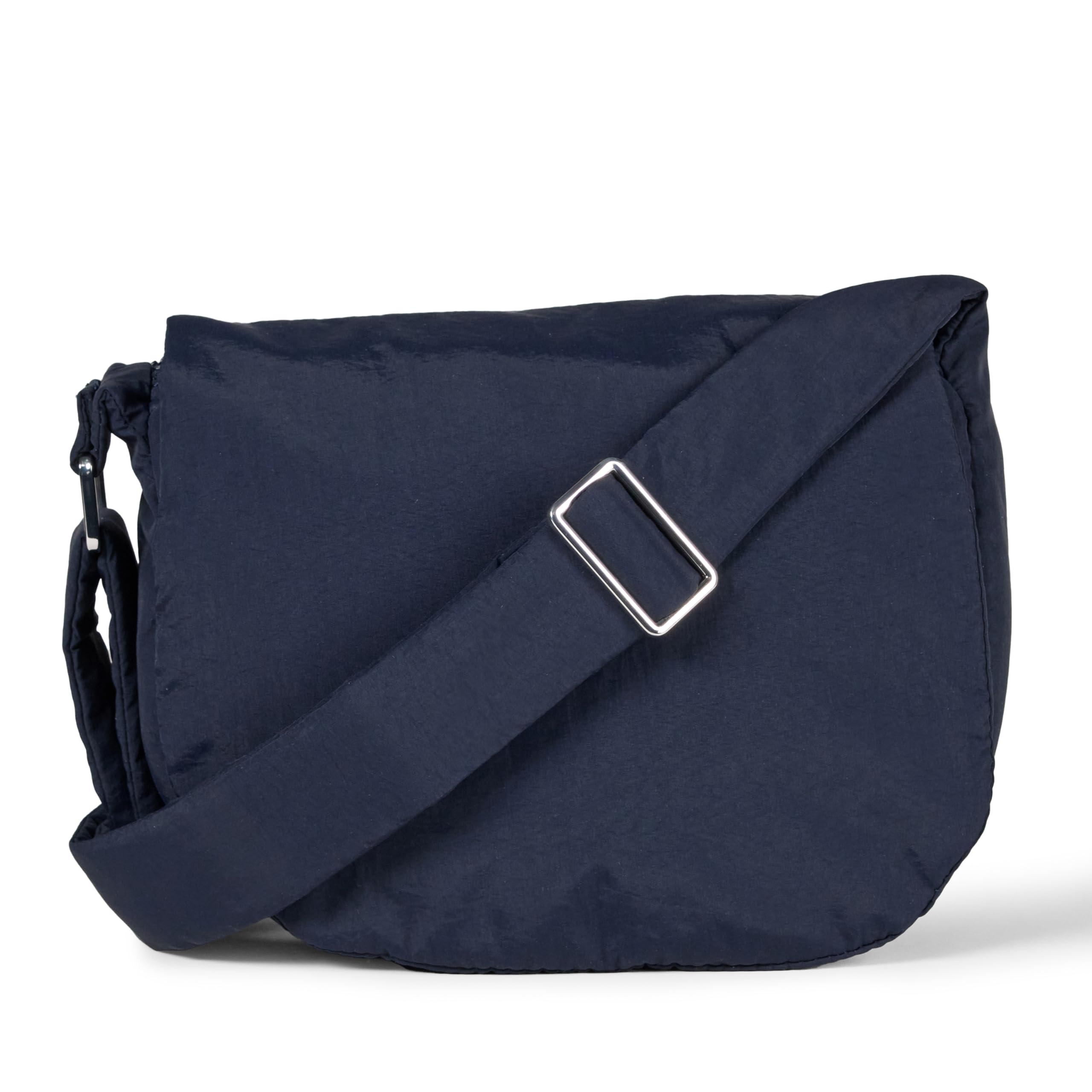 Amazon Essentials Women's Nylon Adjustable Crossbody Flap Bag