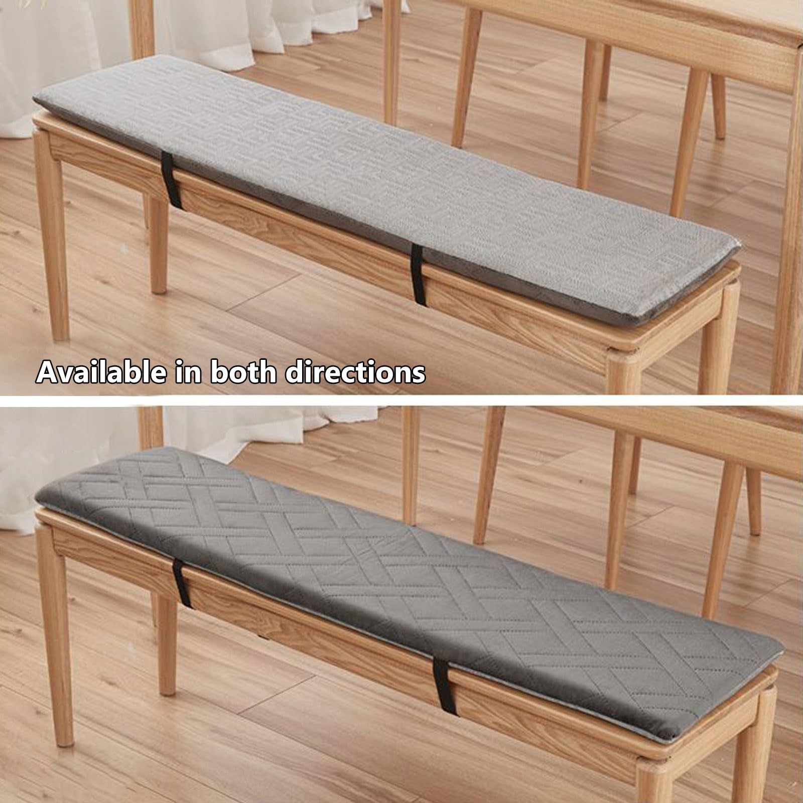 Panca versatile per interni ed esterni, 120 cm/150 cm/110 cm/90 cm x 40 cm/35 cm/30 cm, cuscino perfetto per giardino a baia, patio, sedie lunghe, altalene e portico in pelliccia - t & Sle