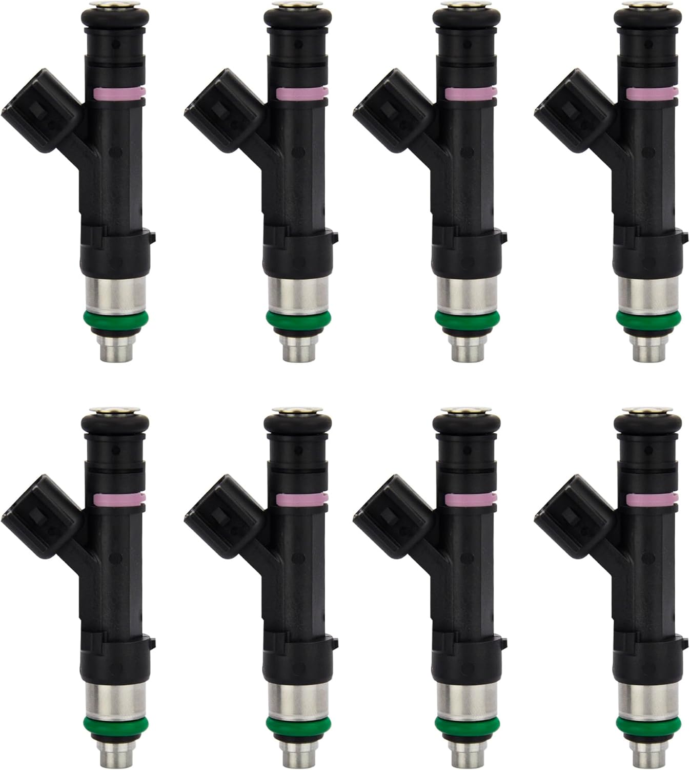 8PCS Fuel Injectors Compatible with Ford 2007-2008 Expedition, Compatible with Lincoln 2007-2008 Navigator, V8 5.4L, Replace# FJ1008, 0280158140, 7L1Z9F593B