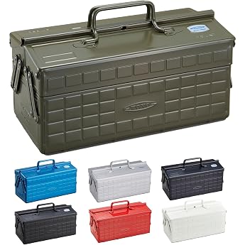 Toyo MG ST-350MG Color 2-Tier Tool Box Military Green