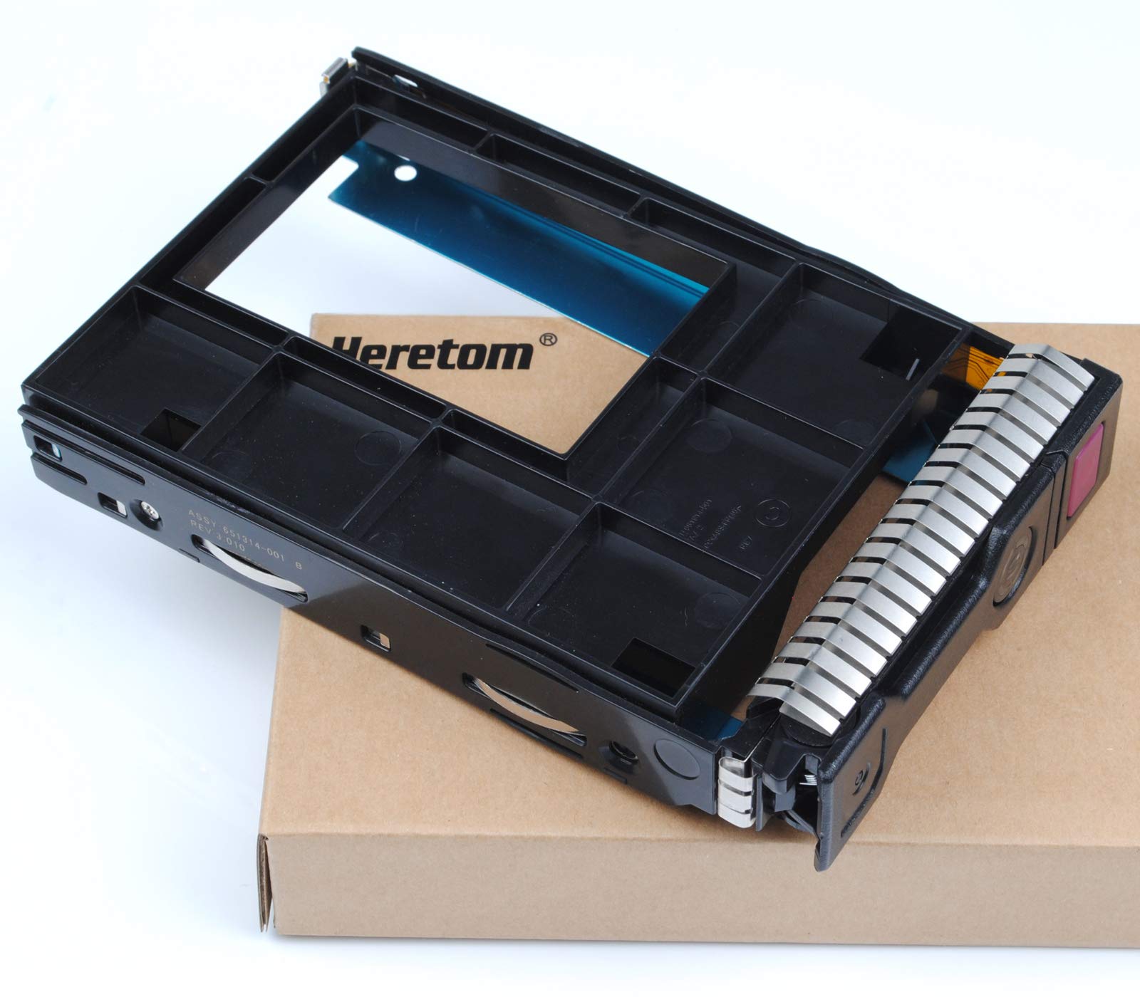 651314-001 3.5" Bandeja de Disco Duro Caddie Caddy Tray con 661914-001 2.5" a 3.5" SAS SATA Adaptador Converter para Servidor HP G8 Gen8 G9 Gen9