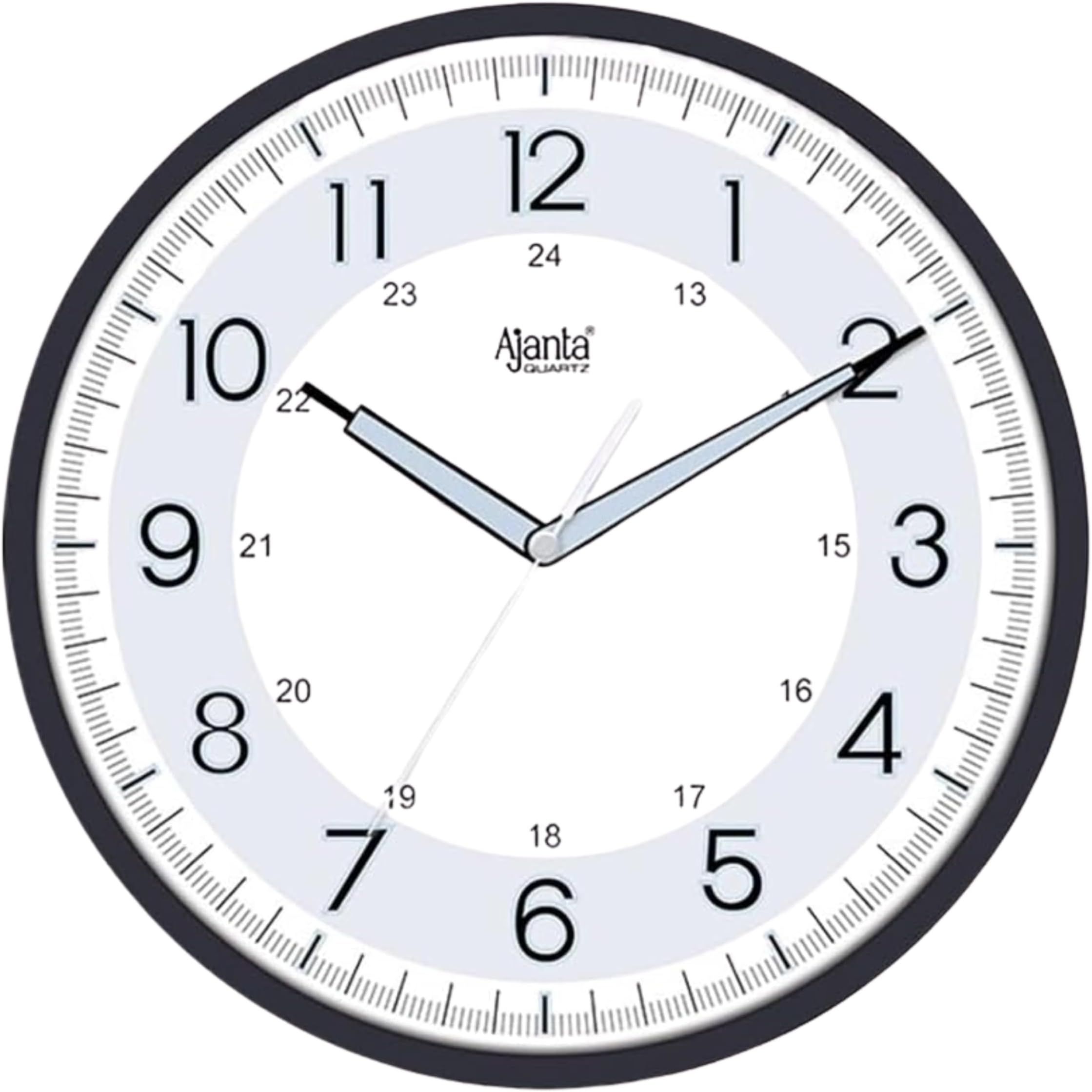 Wall Clock Sweep Movement Wall Clock (32x4x32 cm) (Black)