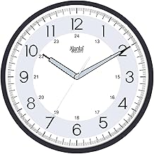 Ajanta Night Glow Radium Plastic Analog Wall Clock (Black, 310X44X310Mm)