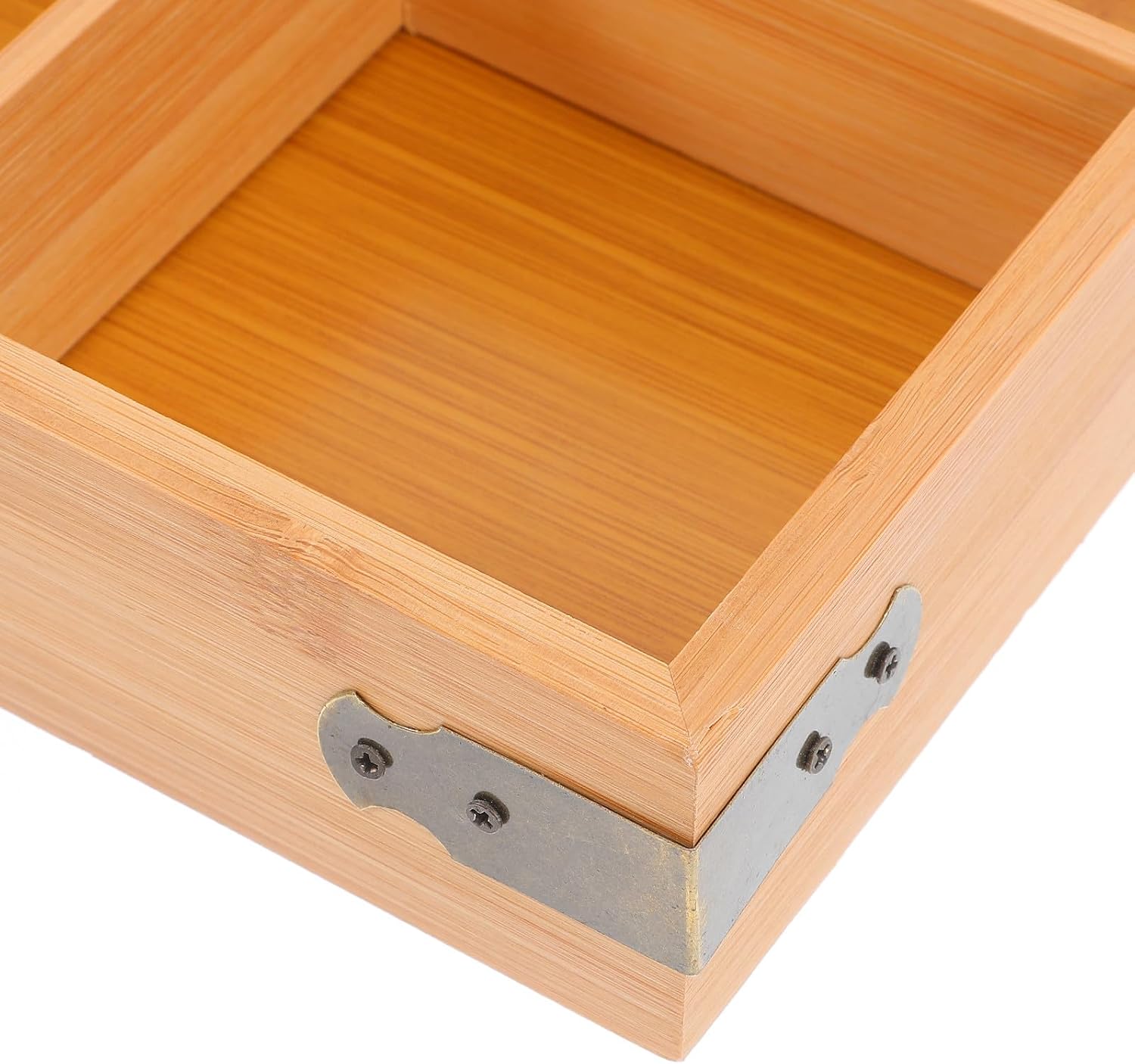 UKCOCO Wooden Tea Bag Organizer Box Modern Aesthetic Design with 9-compartment Layout for Versatile Storage Sturdy Wood Material of Tea Bags and Sugar Packets for Home Table Use