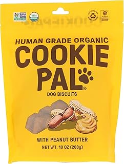 Cookie Pal Organic Peanut Butter Dog Biscuits, 10 OZ (1 pack)