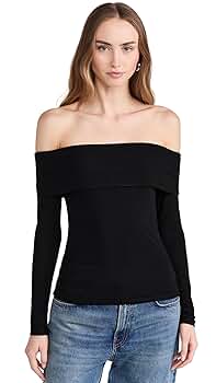 トップス theredthread S drop off shoulder tops THEREDTHREAD / ザレッドスレッド】S twist off shoulder tops