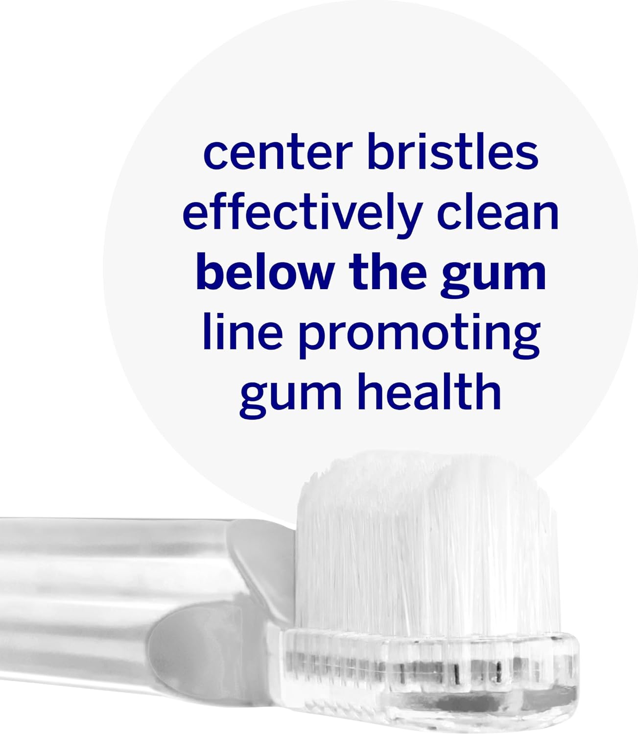 Supersmile New Generation Toothbrush, Clear, Manual Toothbrush, Patented 45° Angled Soft Bristle Toothbrush with Dupont® Bristles, Ergonomic Handle for Sensitive Teeth, Safe for Veneers