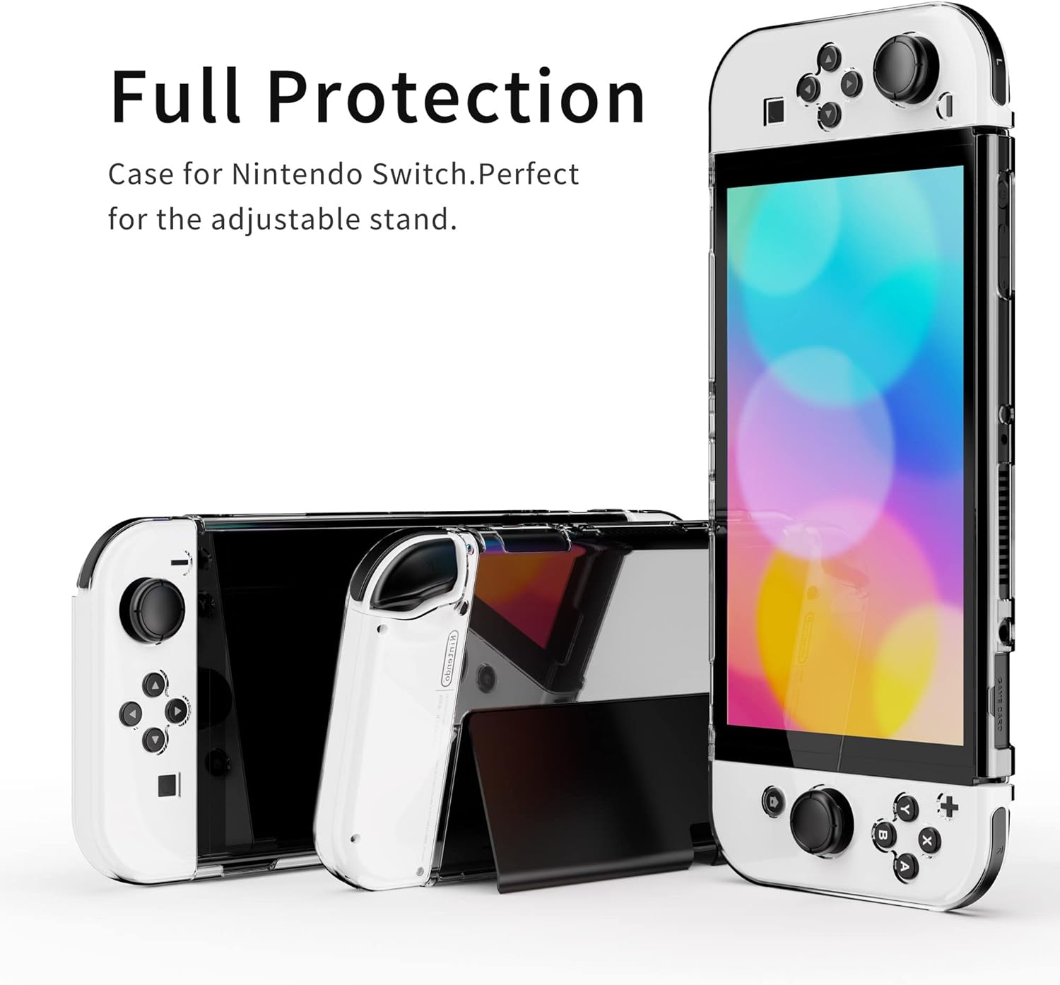 GTAplam Case Compatible with Nintendo Switch OLED Model 2021, 15 in 1,Accessories Kit with Carry Case, Clear Cover, Screen Protector, Silicone Skin for Joy-Con and Switch-Pro Controller,USB Cable&More : Video Games