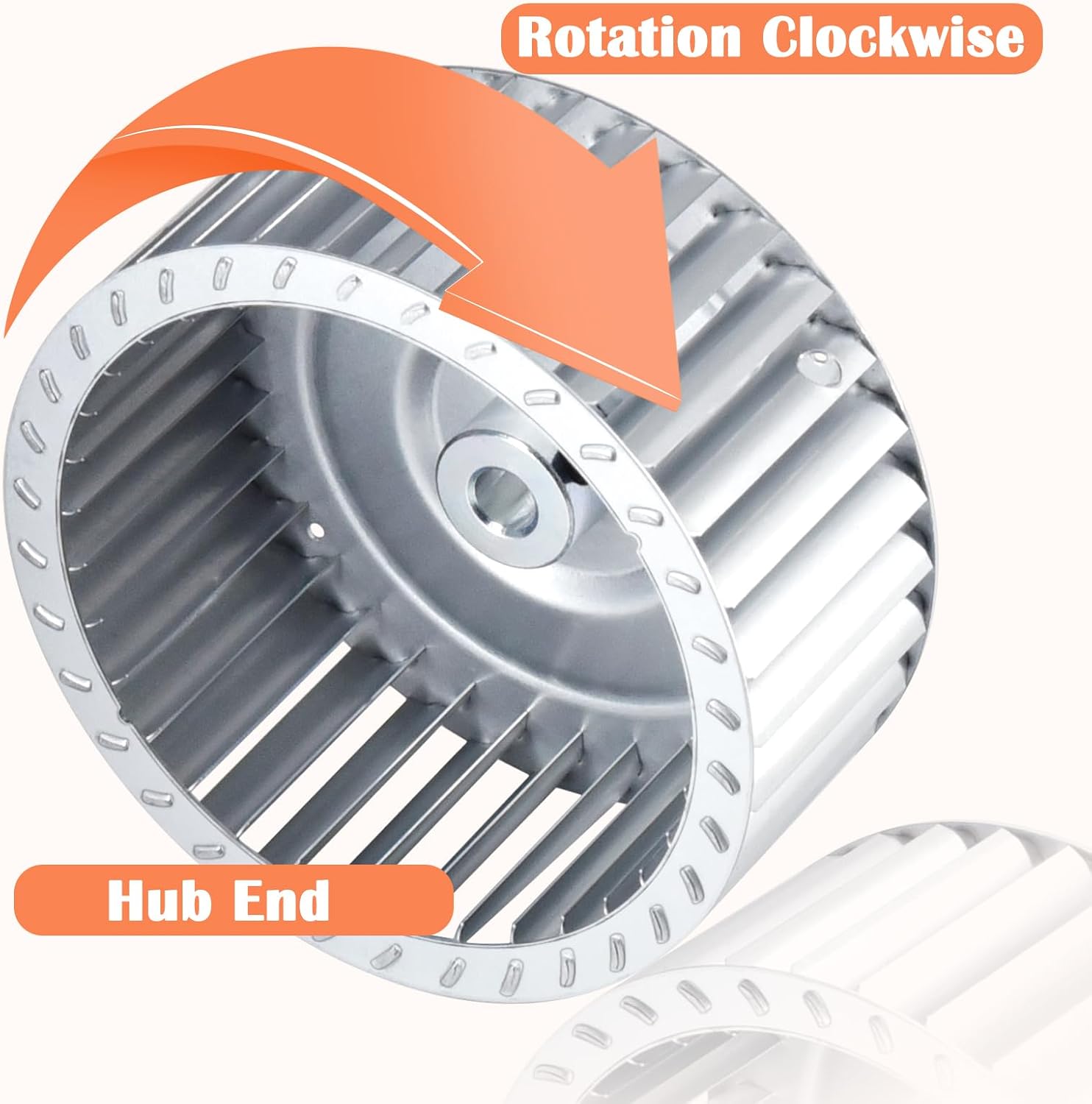 Hiorucet LA11XA048 Blower Wheel for Carrier, Bryant, Payne Furnace Draft Inducer Motor. Carrier Draft Inducer Blower Wheel LA11XA048, Squirrel Cage Fan Motor Replacement Parts.