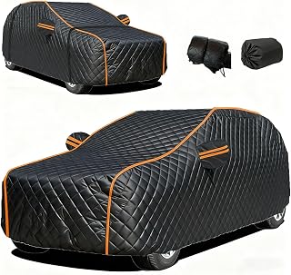 Thick Hail Protection Car Cover Compatible with International Travelall 1200B,Rofoco Full Car Cover All-Weather Anti-Hail Waterproof UV Resistant Windproof,Custom Fit Outdoor for Sedans/SUVs/Trucks