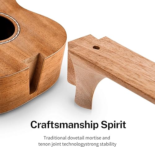 Miniatura 28 de Donner Ukelele soprano para principiantes, ukelele mate de 21 pulgadas, kit para principiantes con correa para bolsa, afinador, cuerdas, púas