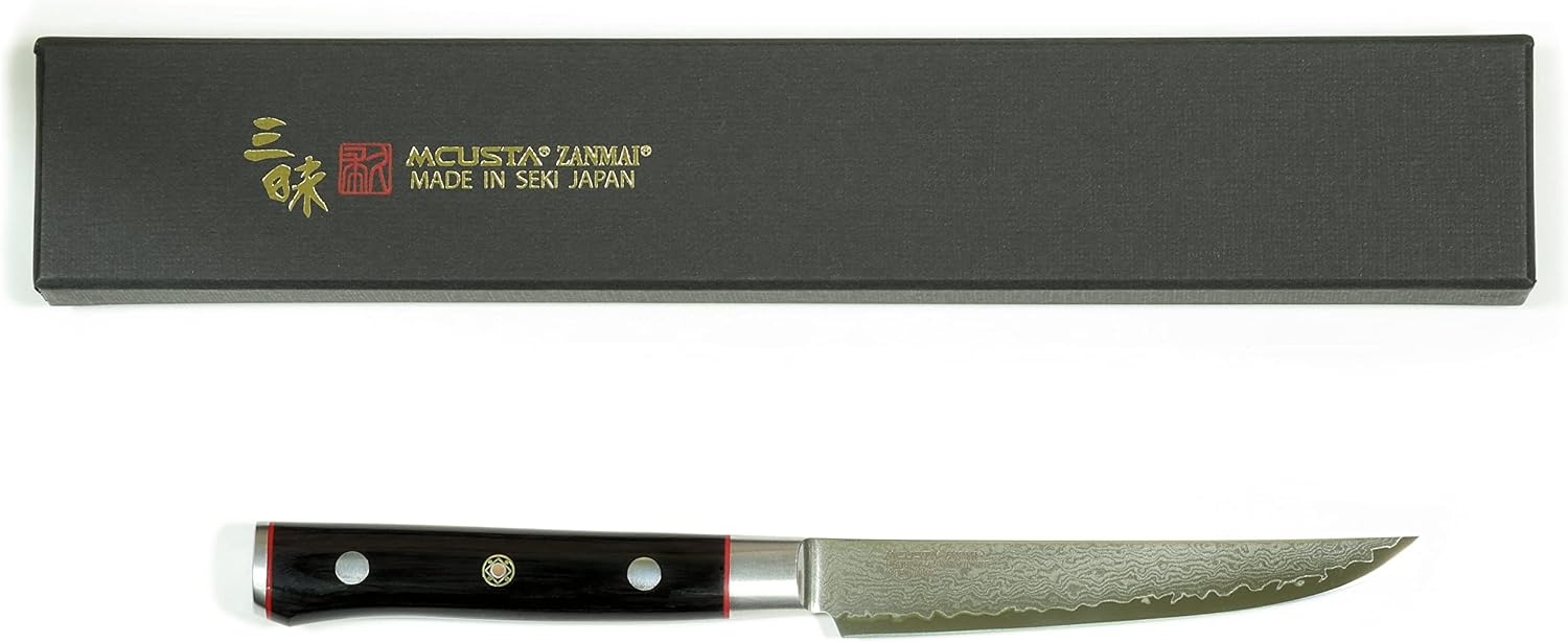 Mcusta Zanmai Seki Japan Steak 115mm Japanese Damascus Kitchen Cutlery Knife
