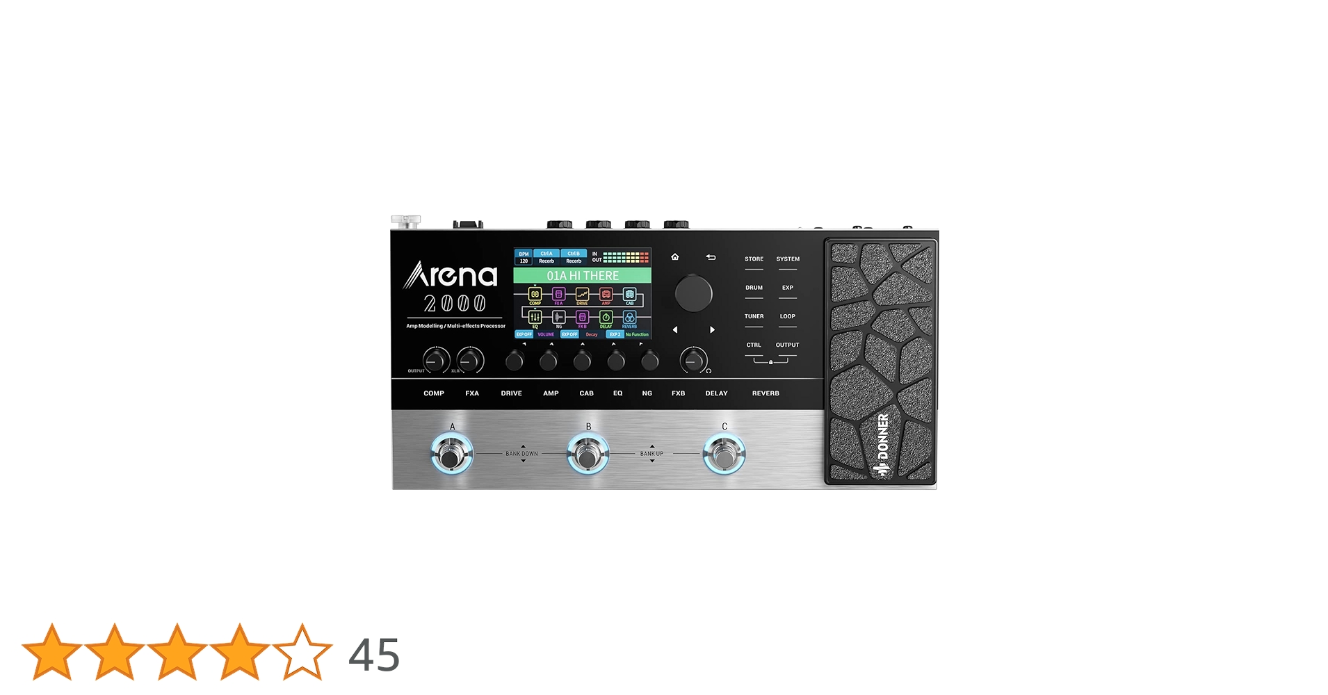 DONNER Arena 2000 マルチエフェクター Arena 2000 Multi-Effect Guitar Pedal AMP Modeling Processor
