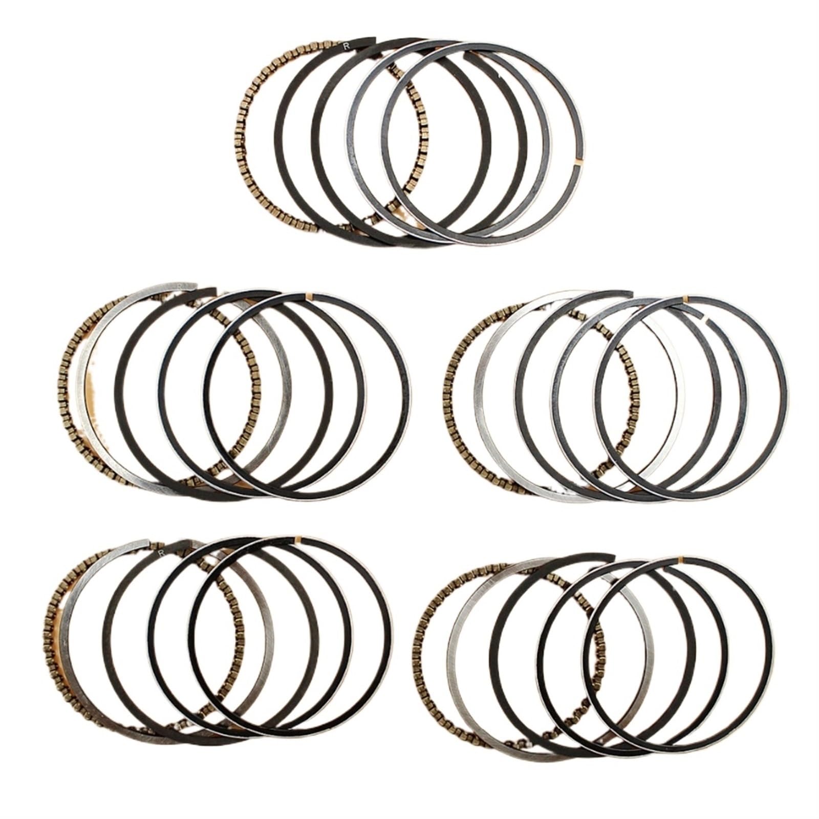 Juego de 5 anillos de pistón de 39MM, for Motor GX31 GX35 GX35NT, desbrozadora HHT35S UMK3, 13010-ZM5-000 Juego de anillos de pistón para cilindro