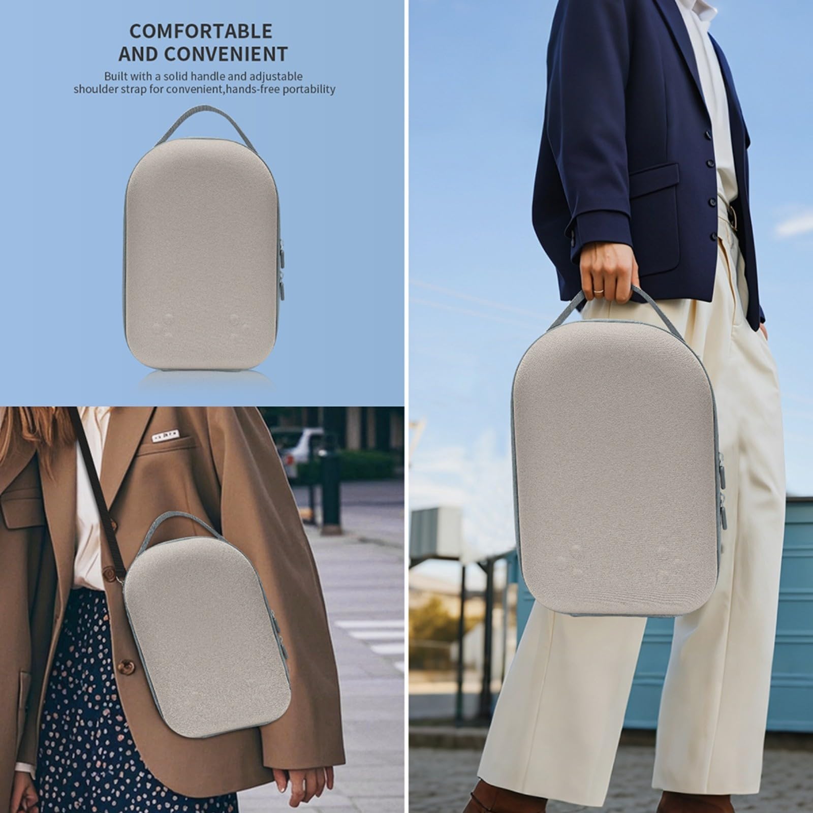 ZYNCUE Custodia protettiva per Meta per Quest 3S, custodia protettiva portatile per occhiali VR, grande capacità, custodia protettiva per viaggi (colore sfumato)