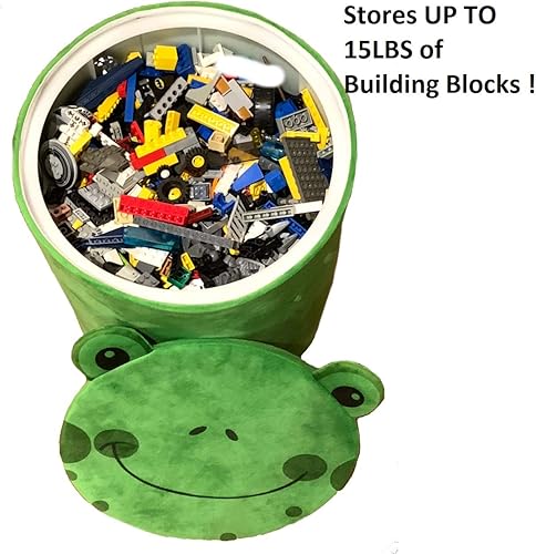 Miniatura 6 de Storl Taburete organizador de almacenamiento para juguetes y tela y taburete para niños (árbol, 12 ancho x 13 alto)