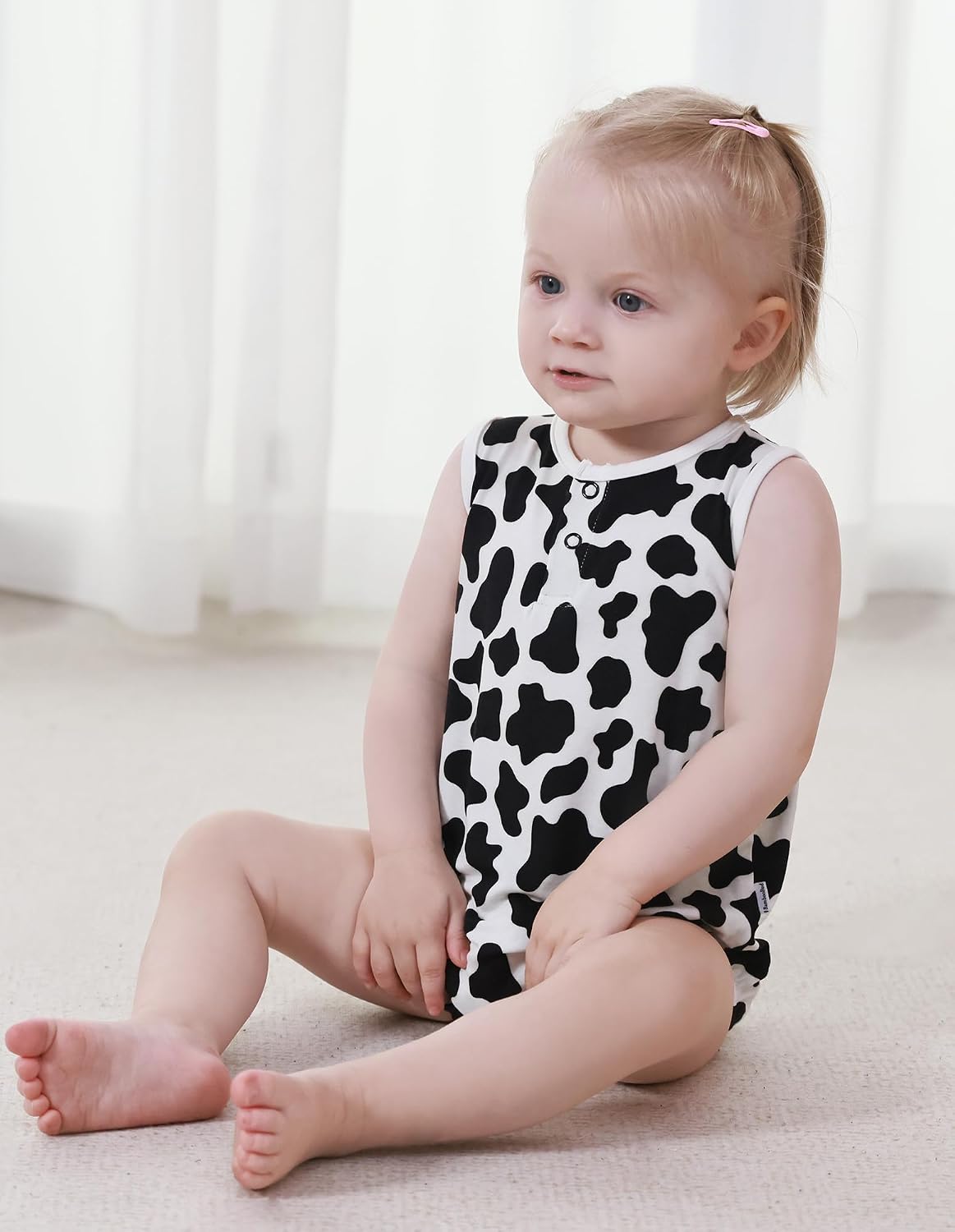 Baby Boy Girls Sleeveless Bodysuits Ultra Soft Tank Pajamas Infant Unisex Sleepwear