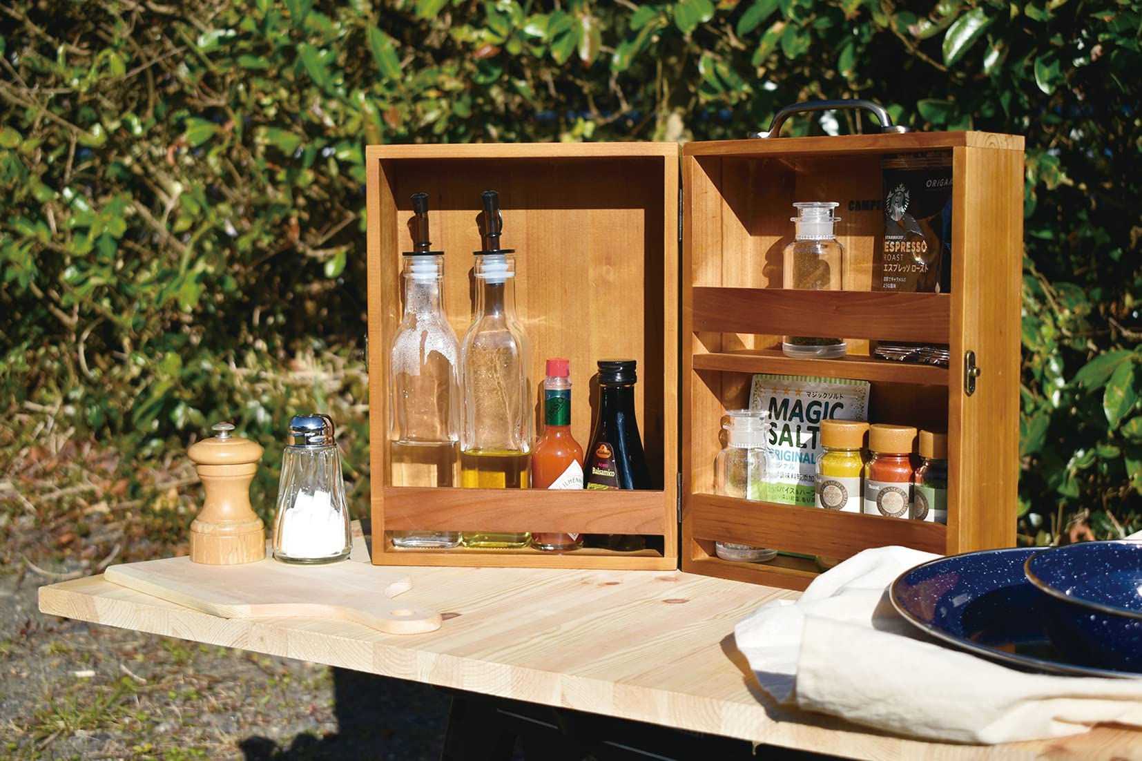 Amazon｜現代百貨 CAMPER スパイスボックス BROWN L A445BR｜調味料