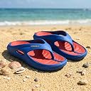 Impakto Orion Men’s Flip Flops | Lightweight Soft Cushioned Slippers | Anti-Skid Beach & Bathroom Chappal | Comfortable & Waterproof | Everyday Essentials | Removable Mid Sole for Easy Wash gallery image