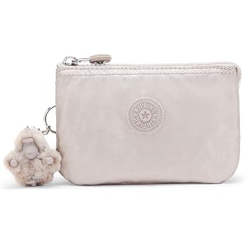 Kipling Ladies Creativity S Coin Purse Creativity S - Silver Metallic Glow size 14.5x9.5x5 cm B x H x T