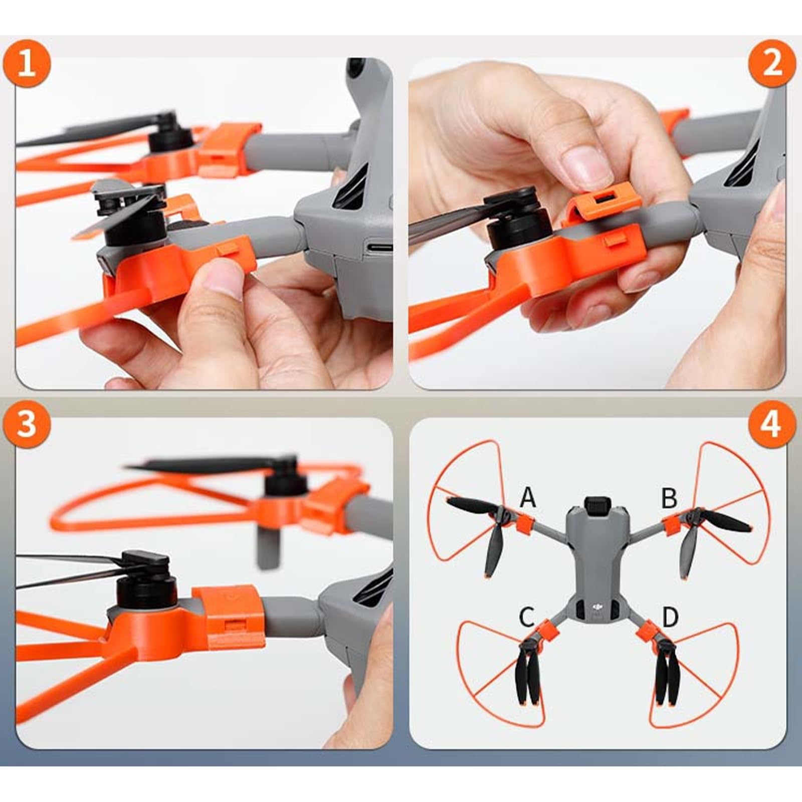 Protection d'hélice Protecteur Guards pour DJI Mini 5 Pro, Anneau Anti-Collision Hélice Lame Protection Couvercle de sécurité Accessoires pour DJI Mini 5 Pro (with Landing Gear-Black)