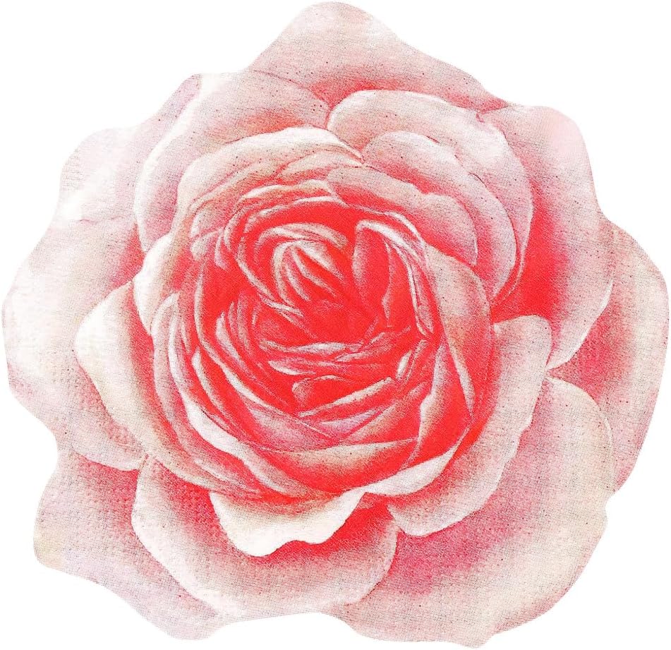 Jolitee Premium 3-Ply Dinner Napkins - Elegant Guest Towels Perfect for Weddings, Bridal Showers, Parties & Daily Use, Extra Large, Disposable, Versatile Designs (Die Cut Rose)