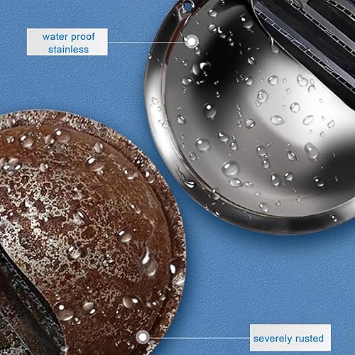 Miniatura 3 de Tapón de chimenea de acero inoxidable 304, cubierta de ventilación redonda, cubierta protectora de tubería de combustión, tapa de extremo de tubo de