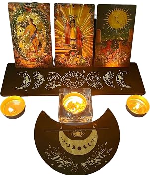 Tarot Holder, Wooden Tarot Truck, Daily Divination Card, Tarot Card Reading Part, Tarot Card Display Spell Altar Supplies,C