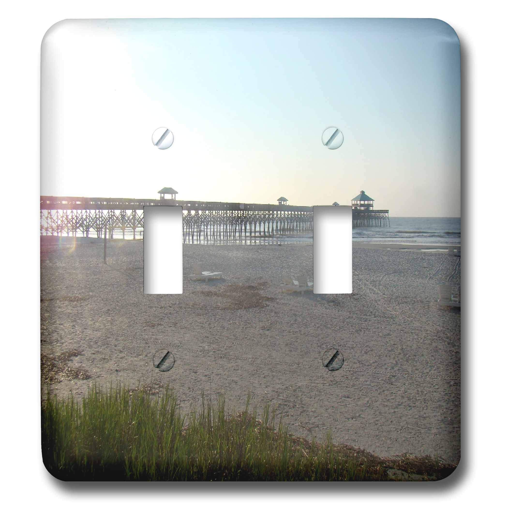 Hilton Head interrupteur double 3dRose remplace vos plaques électriques jaunies