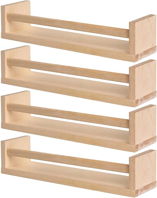Ikea Bekvam 4 Wooden Spice Rack Nursery Book Holder