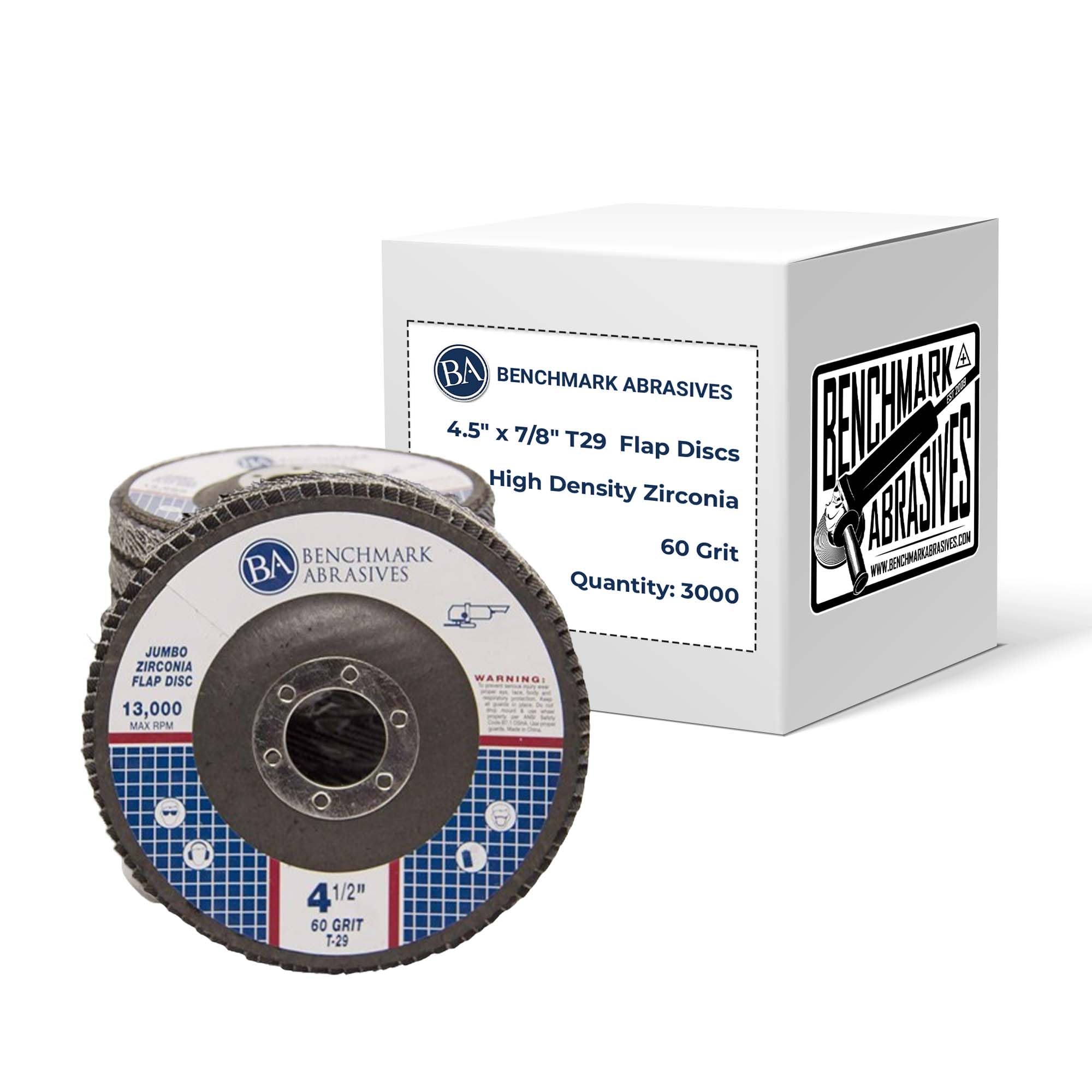 Benchmark Abrasives 4.5" x 7/8" Zirconia Type 29 Flap Discs, 40 Grit — Amazon image 9