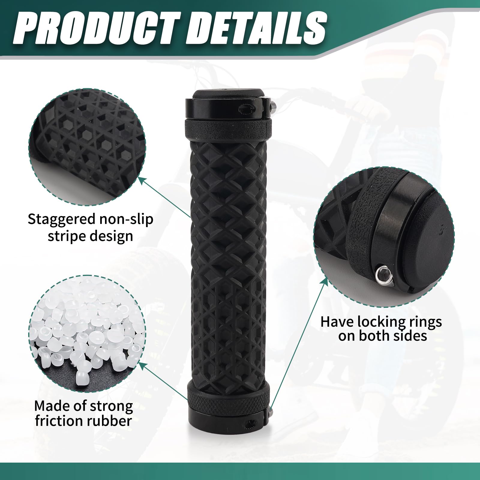 Amazon.com: YIBEICO Handle Grips for Super 73, 22.2mm Locked-On