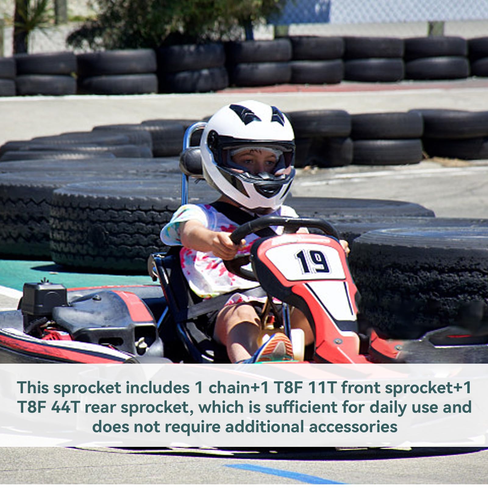 T8F Sprocket Chain Kit - Karts, ATVs, Mini Motorcycles -7
