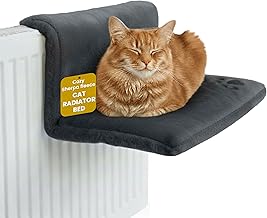 Cat Radiator Bed – Warm and Cozy Pet Radiator Hammock with Removable, Washable Cover | Metal Frame Hanging Radiator Cat Bed with Foldable Design, Cats & Kittens