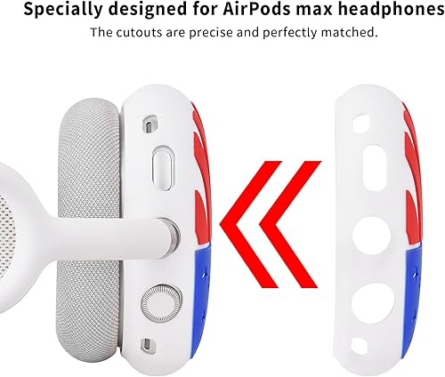 Miniatura 4 de Funda para Airpods Max, bonita funda de silicona suave para Airpods Max, accesorios para auriculares AirPod Max, almohadillas para oídos, cojines